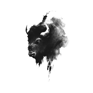 Bison Logo V2 Vinyl Car Decal Sticker – Waterproof & UV-Resistant 8"
