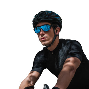 Cycling In Sportswear Vinyl Car Decal Sticker – Waterproof & UV-Resistant 8"