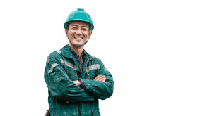 Confident Offshore Worker Vinyl Car Decal Sticker – Waterproof & UV-Resistant 8"