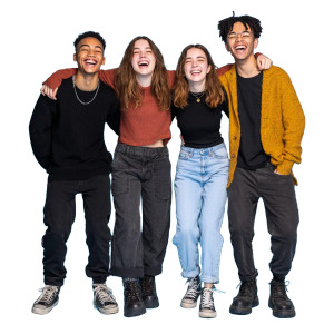 Laughing Young Group Vinyl Car Decal Sticker – Waterproof & UV-Resistant 8"