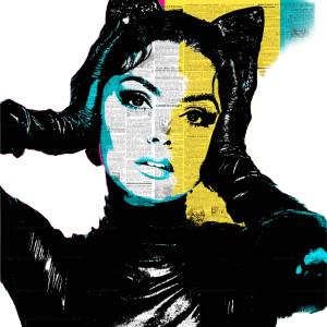 Pop Art Catwoman Vinyl Car Decal Sticker – Waterproof & UV-Resistant 8"