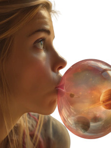 Galaxy Bubble Girl Vinyl Car Decal Sticker – Waterproof & UV-Resistant 8" Galaxy Bubble Girl Vinyl Car Decal Sticker – Waterproof & UV-Resistant 8"