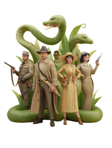 Diverse Character Group Vinyl Car Decal Sticker – Waterproof & UV-Resistant 8"