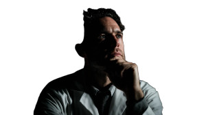 Pensive Scientist Vinyl Car Decal Sticker – Waterproof & UV-Resistant 8"