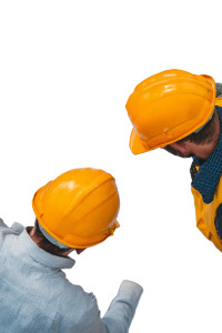 Smiling Construction Workers V4 Vinyl Car Decal Sticker – Waterproof & UV-Resistant 8"