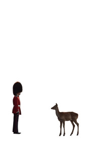 Baby Guard And Deer Vinyl Car Decal Sticker – Waterproof & UV-Resistant 8"