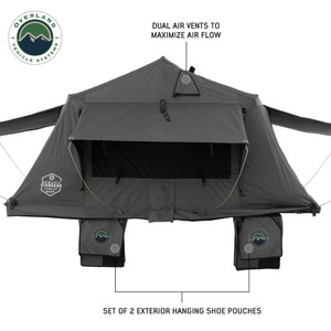 Spacious 2 Person Car Top Tent | Premium Polyester Cotton Canvas | Mesh Windows | High Density Foam Mattress
