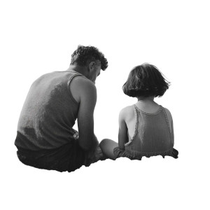 Father And Daughter V11 Vinyl Car Decal Sticker – Waterproof & UV-Resistant 8"