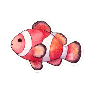Clownfish Stickers Vinyl Car Decal Sticker – Waterproof & UV-Resistant 8" Clownfish Stickers Vinyl Car Decal Sticker – Waterproof & UV-Resistant 8"