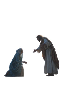 Jesus Blesses Grandmother Vinyl Car Decal Sticker – Waterproof & UV-Resistant 8"