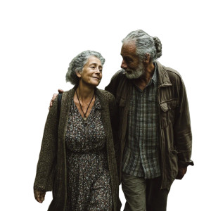 Elderly Couple Walking V4 Vinyl Car Decal Sticker – Waterproof & UV-Resistant 8" Elderly Couple Walking V4 Vinyl Car Decal Sticker – Waterproof & UV-Resistant 8"