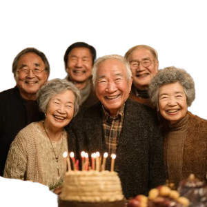 Senior Birthday Party Vinyl Car Decal Sticker – Waterproof & UV-Resistant 8"