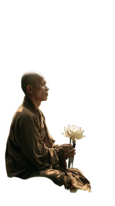 Meditating Buddhist Monk V2 Vinyl Car Decal Sticker – Waterproof & UV-Resistant 8"