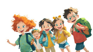 Cheerful Disney Kids Vinyl Car Decal Sticker – Waterproof & UV-Resistant 8"