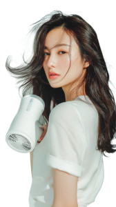 Model With Hairdryer V2 Vinyl Car Decal Sticker – Waterproof & UV-Resistant 8"