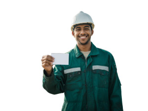 Confident Saudi Worker Vinyl Car Decal Sticker – Waterproof & UV-Resistant Confident Saudi Worker Vinyl Car Decal Sticker – Waterproof & UV-Resistant