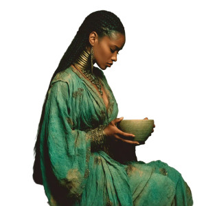 Ceremonial Priestess Vinyl Car Decal Sticker – Waterproof & UV-Resistant 8"