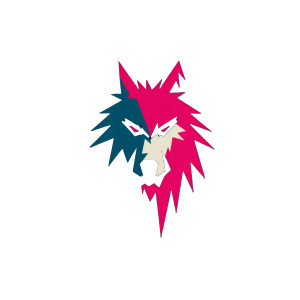 Wolf Head Mascot Vinyl Car Decal Sticker – Waterproof & UV-Resistant 8"