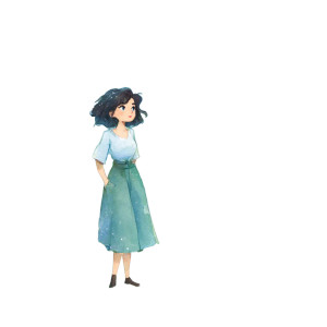 Contemplative Woman Window V2 Vinyl Car Decal Sticker – Waterproof & UV-Resistant 8"