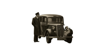 Taxi Driver Guarding Vinyl Car Decal Sticker – Waterproof & UV-Resistant 8"