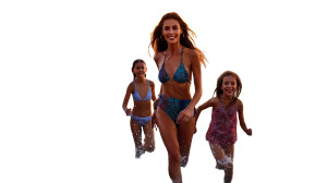 Happy Beach Family V3 Vinyl Car Decal Sticker – Waterproof & UV-Resistant 8"