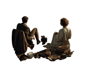 Coastal Sunset Moment Vinyl Car Decal Sticker – Waterproof & UV-Resistant 8"