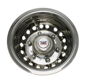 Phoenix USA Dual Wheel Simulator Set | Fits 16 Inch 6 Lug Wheels | Polished Stainless Steel