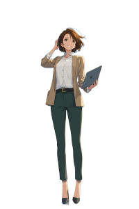 Confident Professional Woman V18 Vinyl Car Decal Sticker – Waterproof & UV-Resistant 8"