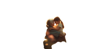 Mother-Daughter Hug V4 Vinyl Car Decal Sticker – Waterproof & UV-Resistant 8"