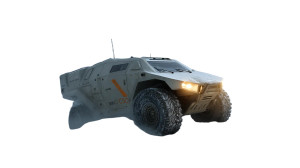 Futuristic Antarctic Atv Vinyl Car Decal Sticker – Waterproof & UV-Resistant 8"