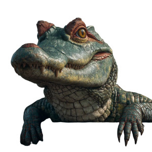 Giant Alligator Vinyl Car Decal Sticker – Waterproof & UV-Resistant 8"