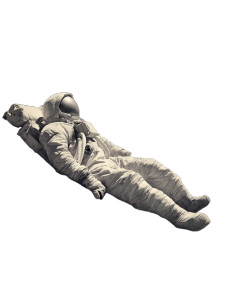 Lunar Astronaut Meiji Vinyl Car Decal Sticker – Waterproof & UV-Resistant 8"