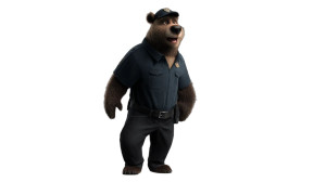 Bear Security Guard Vinyl Car Decal Sticker – Waterproof & UV-Resistant 8"