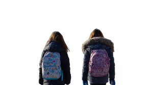 Children At School Vinyl Car Decal Sticker – Waterproof & UV-Resistant 8"