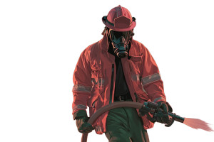 Heroic Firefighter V2 Vinyl Car Decal Sticker – Waterproof & UV-Resistant 8"