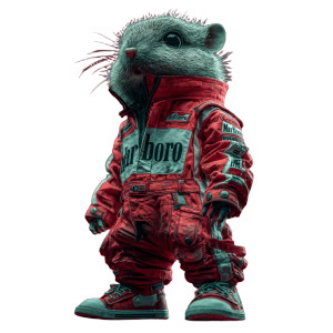 Hamster F1 Racer Vinyl Car Decal Sticker – Waterproof & UV-Resistant 8"