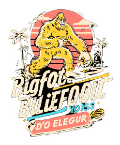 Vintage Bigfoot Logo Vinyl Car Decal Sticker – Waterproof & UV-Resistant 8"