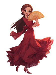 Spanish Flamenco Dancer Vinyl Car Decal Sticker – Waterproof & UV-Resistant 8"