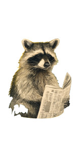 Raccoon On Toilet Vinyl Car Decal Sticker – Waterproof & UV-Resistant 8"