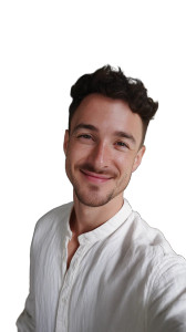 Smiling Man Selfie Vinyl Car Decal Sticker – Waterproof & UV-Resistant 8"