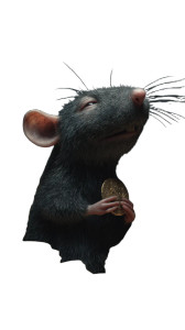Greedy Rat Coin Vinyl Car Decal Sticker – Waterproof & UV-Resistant 8"