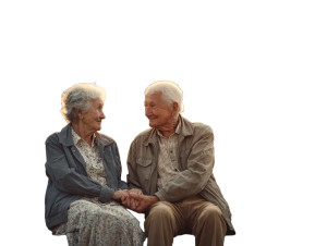 Elderly Couple Smiling V2 Vinyl Car Decal Sticker – Waterproof & UV-Resistant 8" Elderly Couple Smiling V2 Vinyl Car Decal Sticker – Waterproof & UV-Resistant 8"