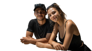 Couples At Beach Vinyl Car Decal Sticker – Waterproof & UV-Resistant 8" Couples At Beach Vinyl Car Decal Sticker – Waterproof & UV-Resistant 8"