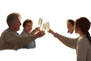 Family Toast Vinyl Car Decal Sticker – Waterproof & UV-Resistant 8"