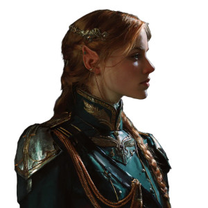 Elven Maiden Vinyl Car Decal Sticker – Waterproof & UV-Resistant 8"