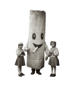 Cigarette Costume Man Vinyl Car Decal Sticker – Waterproof & UV-Resistant 8"