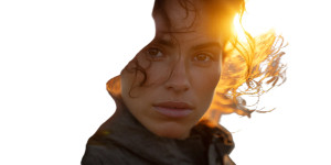 Golden Hour Woman Vinyl Car Decal Sticker – Waterproof & UV-Resistant 8"