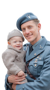 French Soldier Smiling Vinyl Car Decal Sticker – Waterproof & UV-Resistant 8"