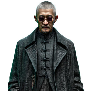 Satoshi Matrix Portrait Vinyl Car Decal Sticker – Waterproof & UV-Resistant 8"