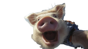 Skydiving Baby Pig Vinyl Car Decal Sticker – Waterproof & UV-Resistant 8" Skydiving Baby Pig Vinyl Car Decal Sticker – Waterproof & UV-Resistant 8"